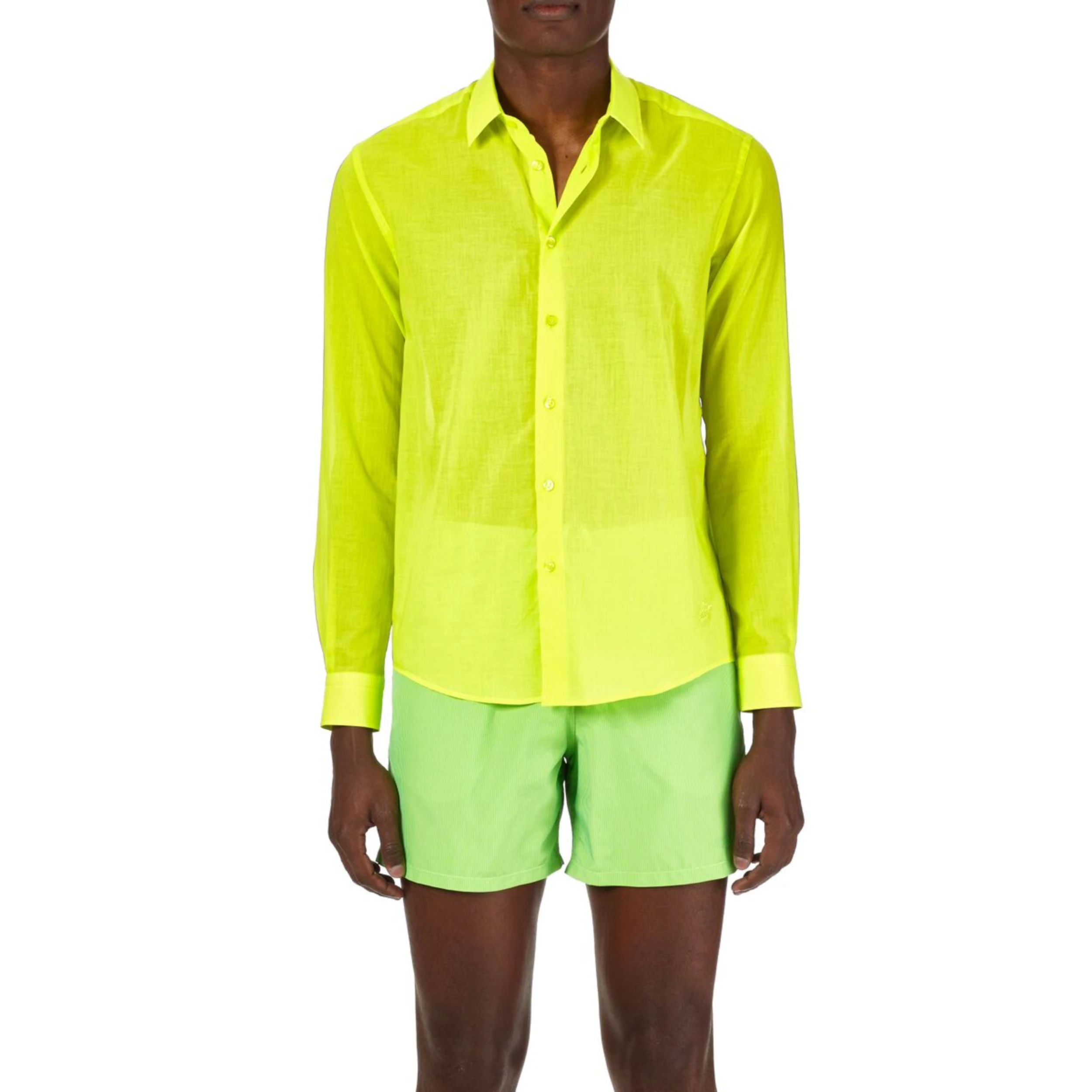 Resim Unisex Caracal Gömlek Sarı CCAP501P-413 | Vilebrequin