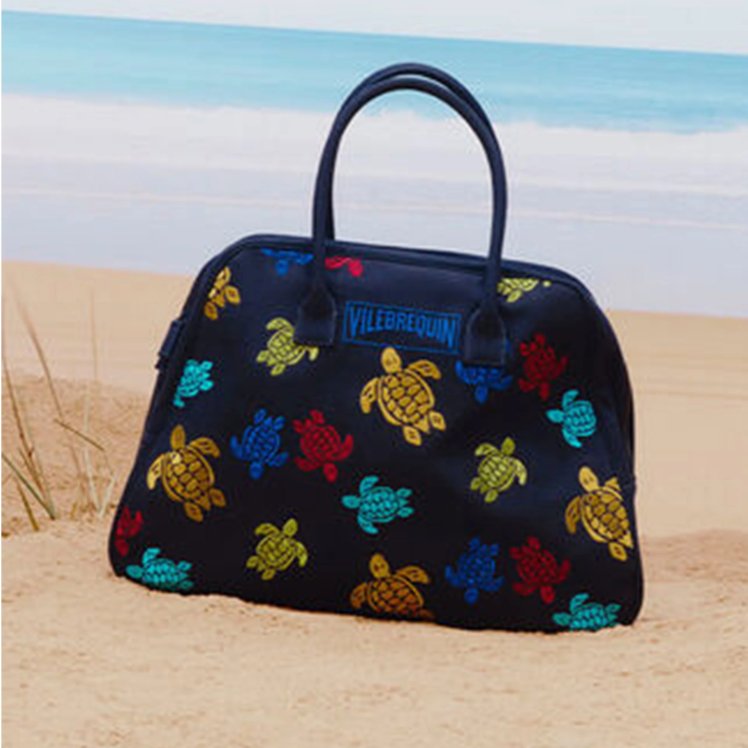 Resim Unisex Multicolor Turtles Dance Brady Çanta BDYA0536-390 | Vilebrequin