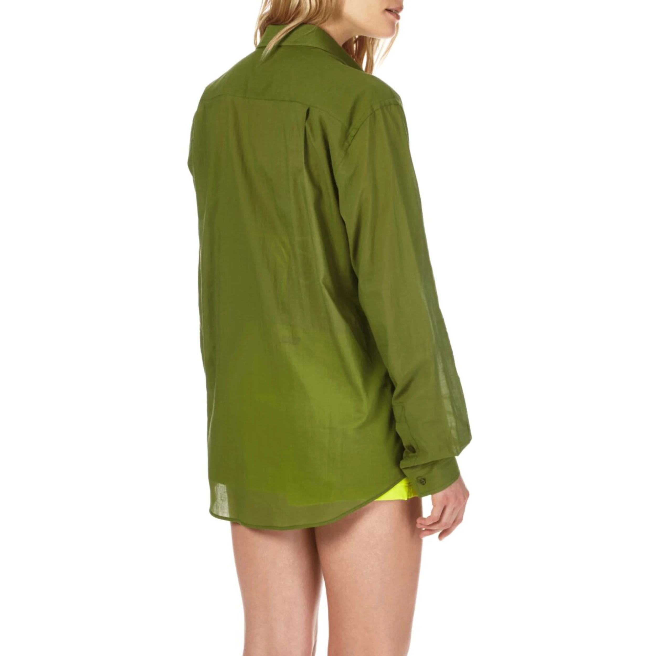 Resim Unisex Caracal Gömlek Haki CCAP501P-454 | Vilebrequin