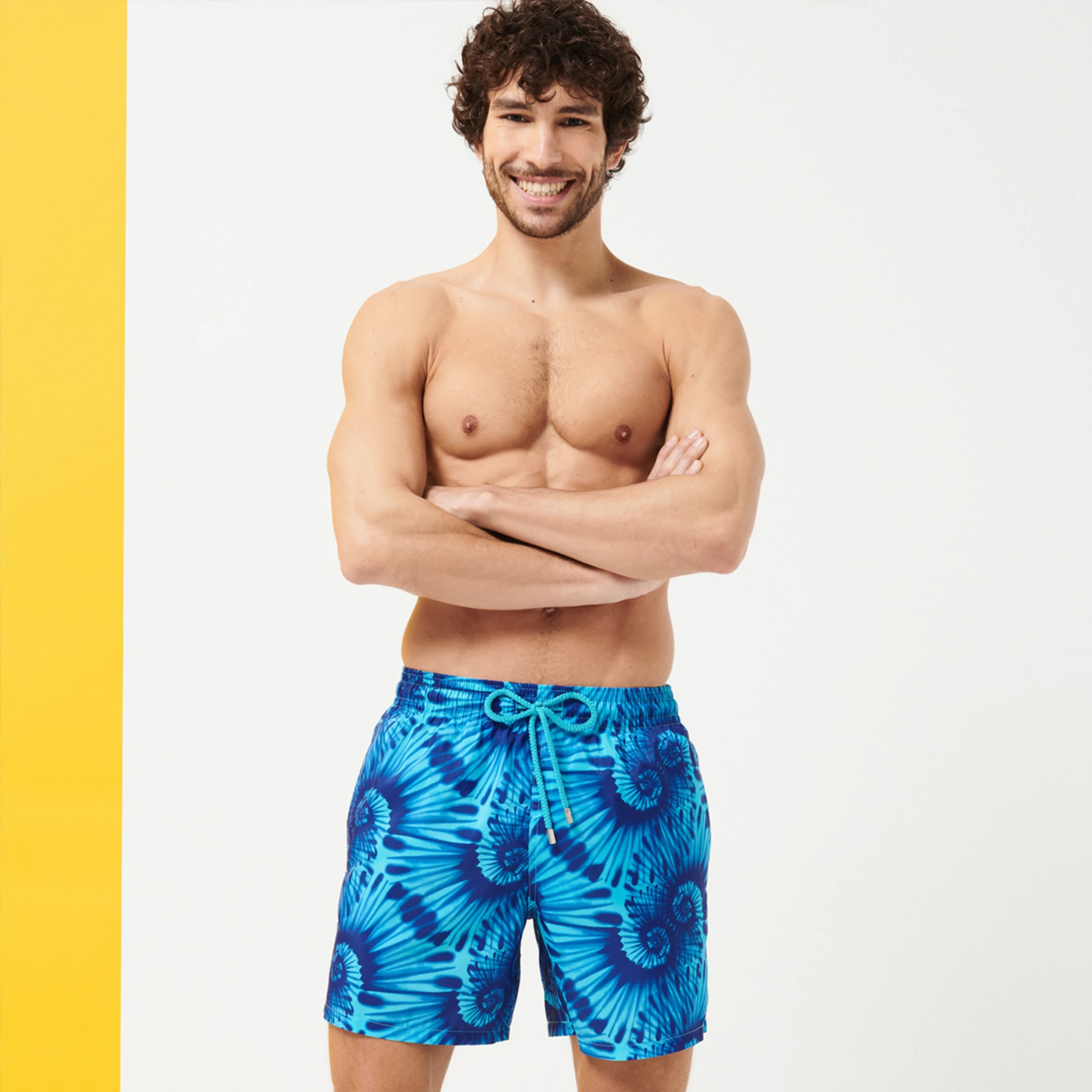 Resim Erkek Nautilius Tie & Dye Mahina Mayo MAHH2J29-301 | Vilebrequin