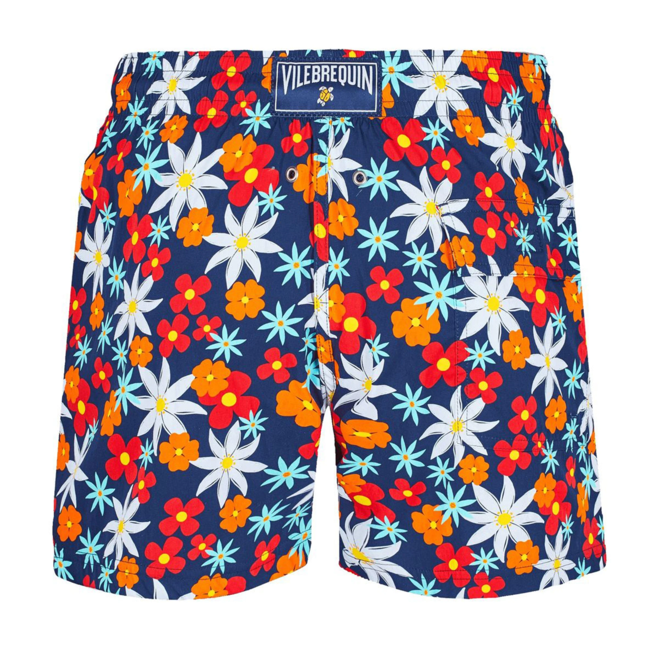 Resim Erkek 1877 Spring Flowers Moorise Mayo Lacivert MSOU1F77-390 | Vilebrequin