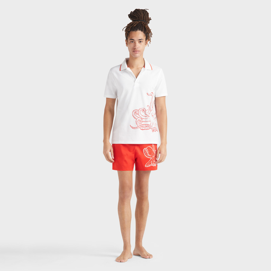 Resim Erkek Printed Poulpe Phil Polo