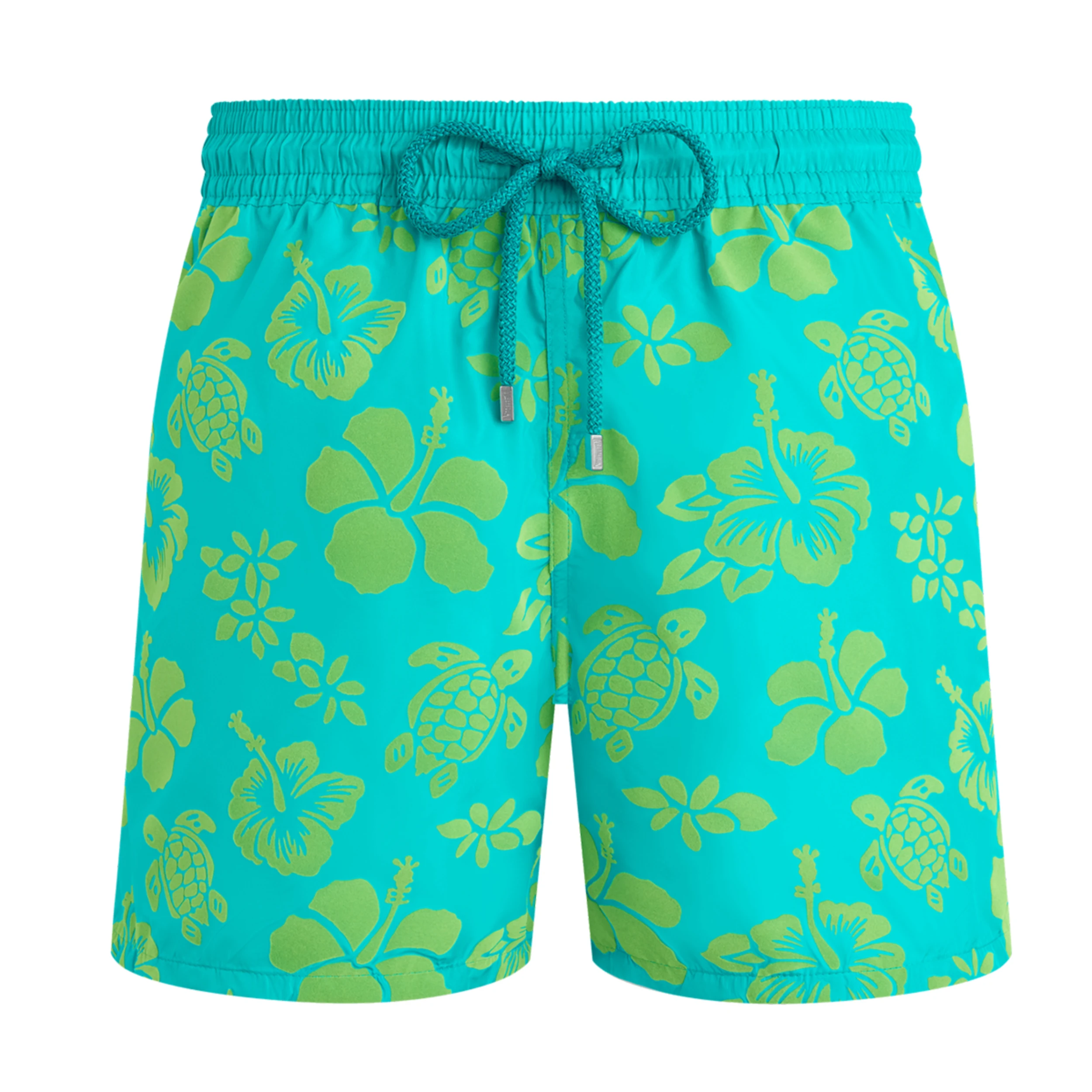 Resim Erkek Flocked Tropical Turtle Mahina Mayo Yeşil MAHCD313-431 | Vilebrequin