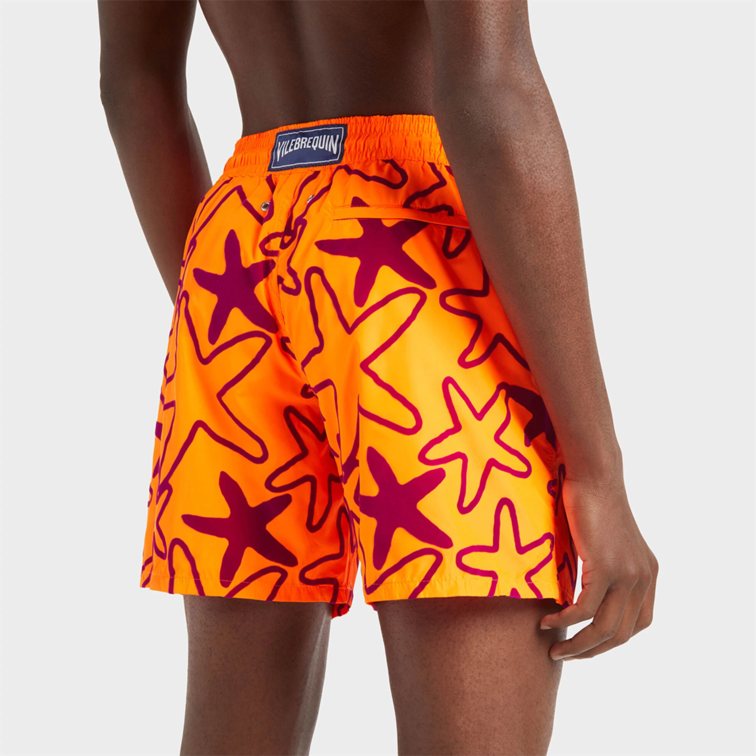 Resim Erkek Flocked Starlettes Mahina Mayo Turuncu MAHCD302-136 | Vilebrequin