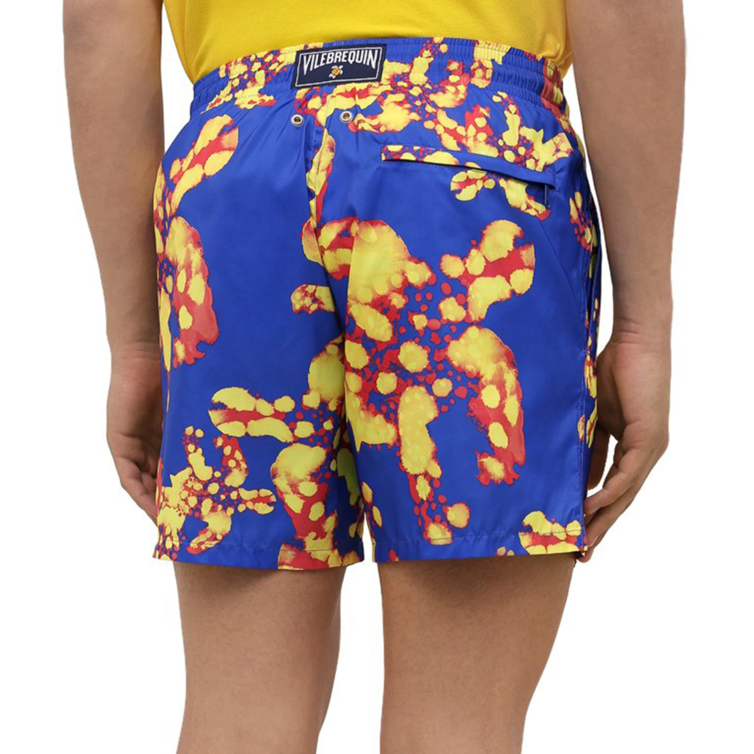 Resim Erkek 2019 Watercolor Turtles Mahina Mayo Mavi MAHH1J19-314 | Vilebrequin