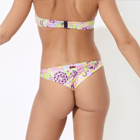 Resim Kadın Rainbow Flowers Fraz Bikini Altı