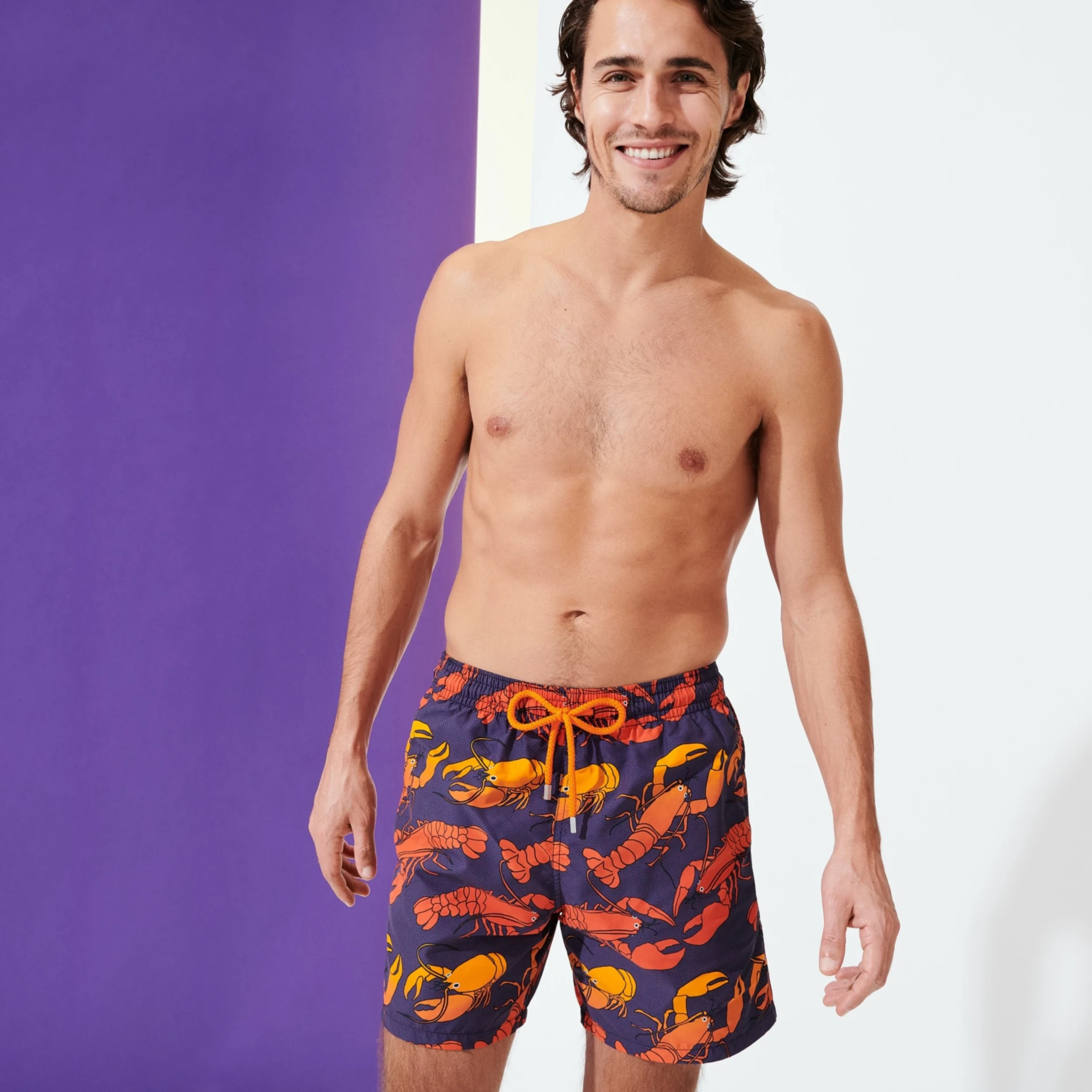 Resim Erkek Homards et Coraux Moorea Mayo Lacivert MOOH0B61-390 | Vilebrequin