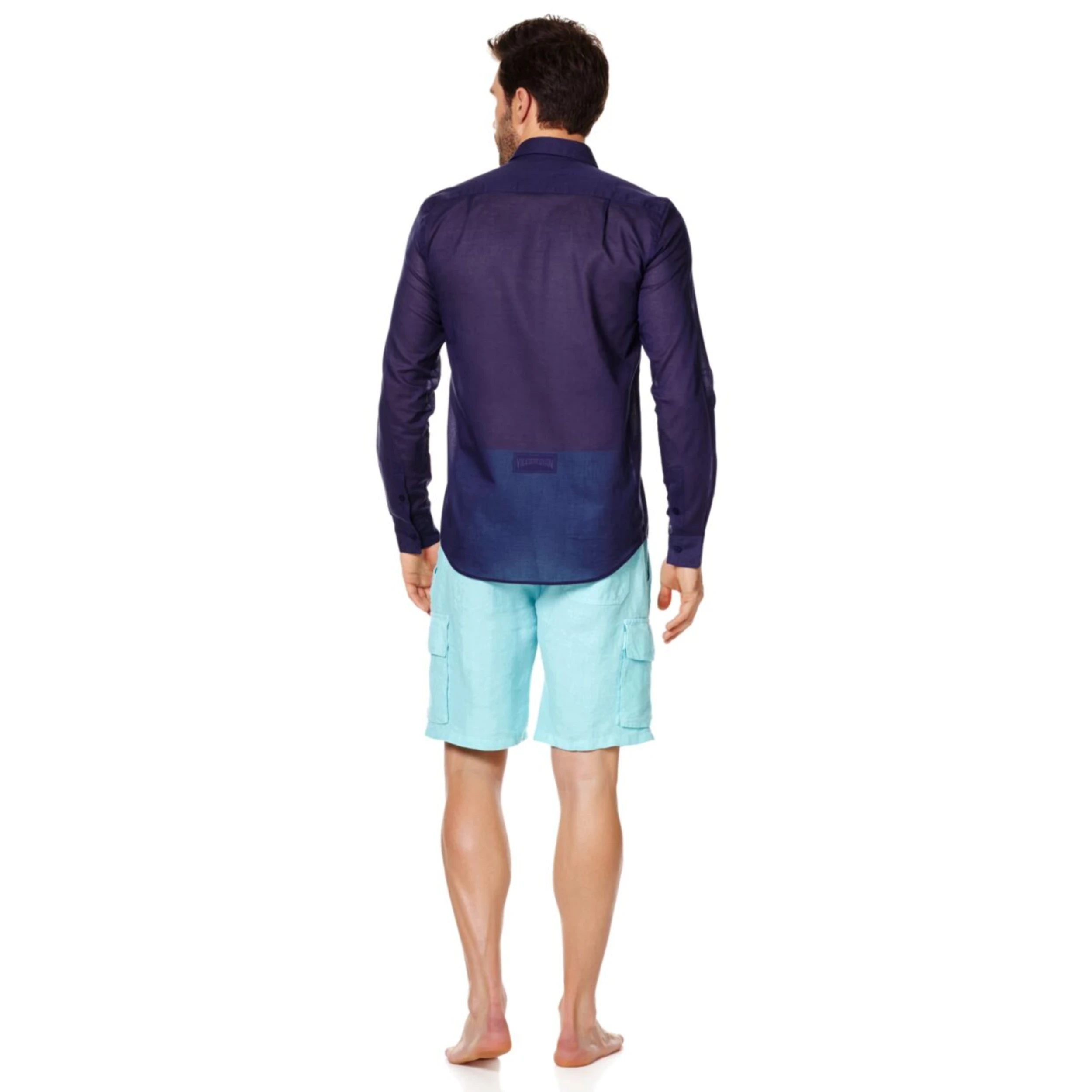Resim Unisex Caracal Gömlek Lacivert CCAE9V00-397 | Vilebrequin
