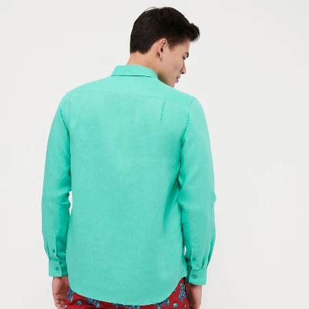 Resim Erkek Caroubis Gömlek Yeşil