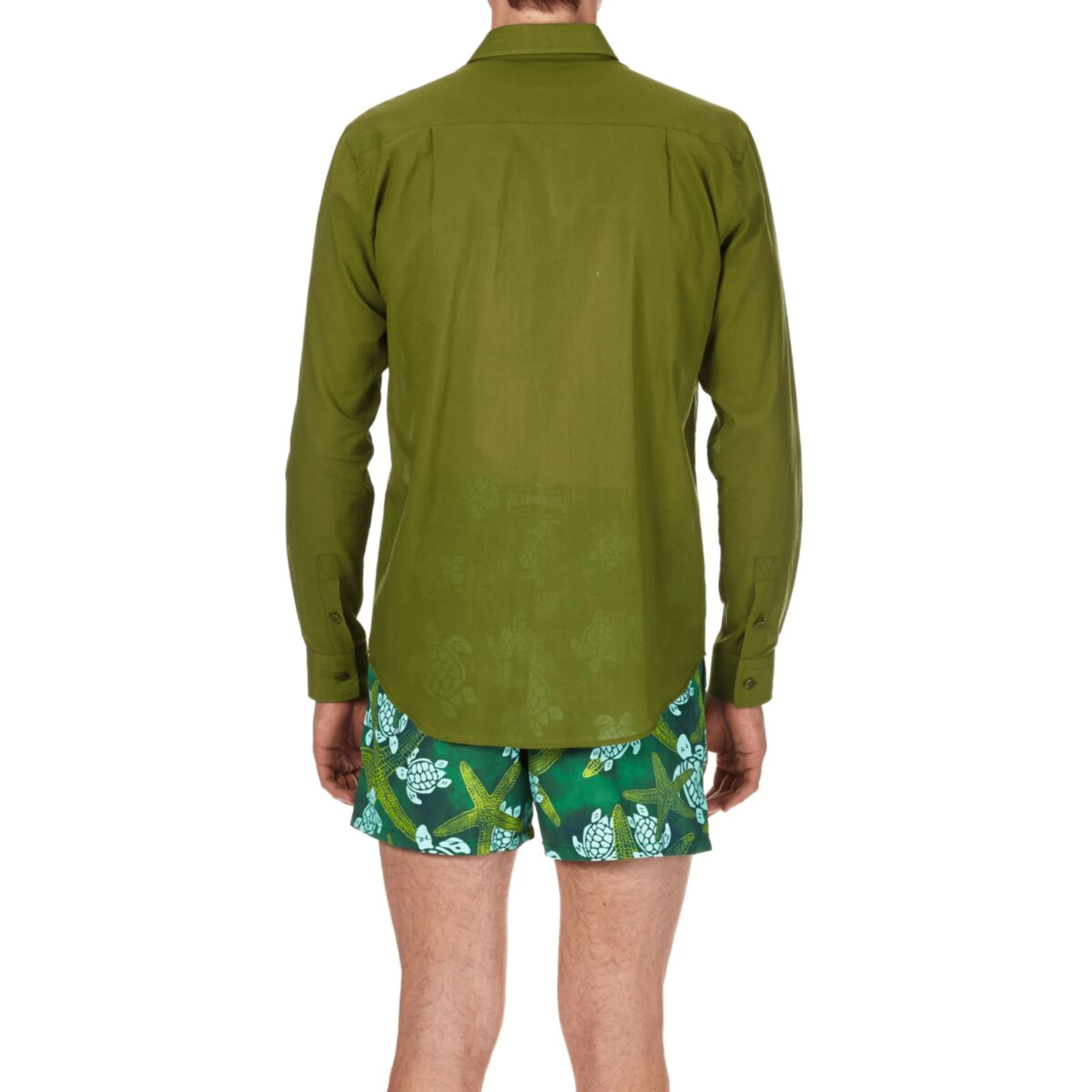 Resim Unisex Caracal Gömlek Haki CCAP501P-454 | Vilebrequin