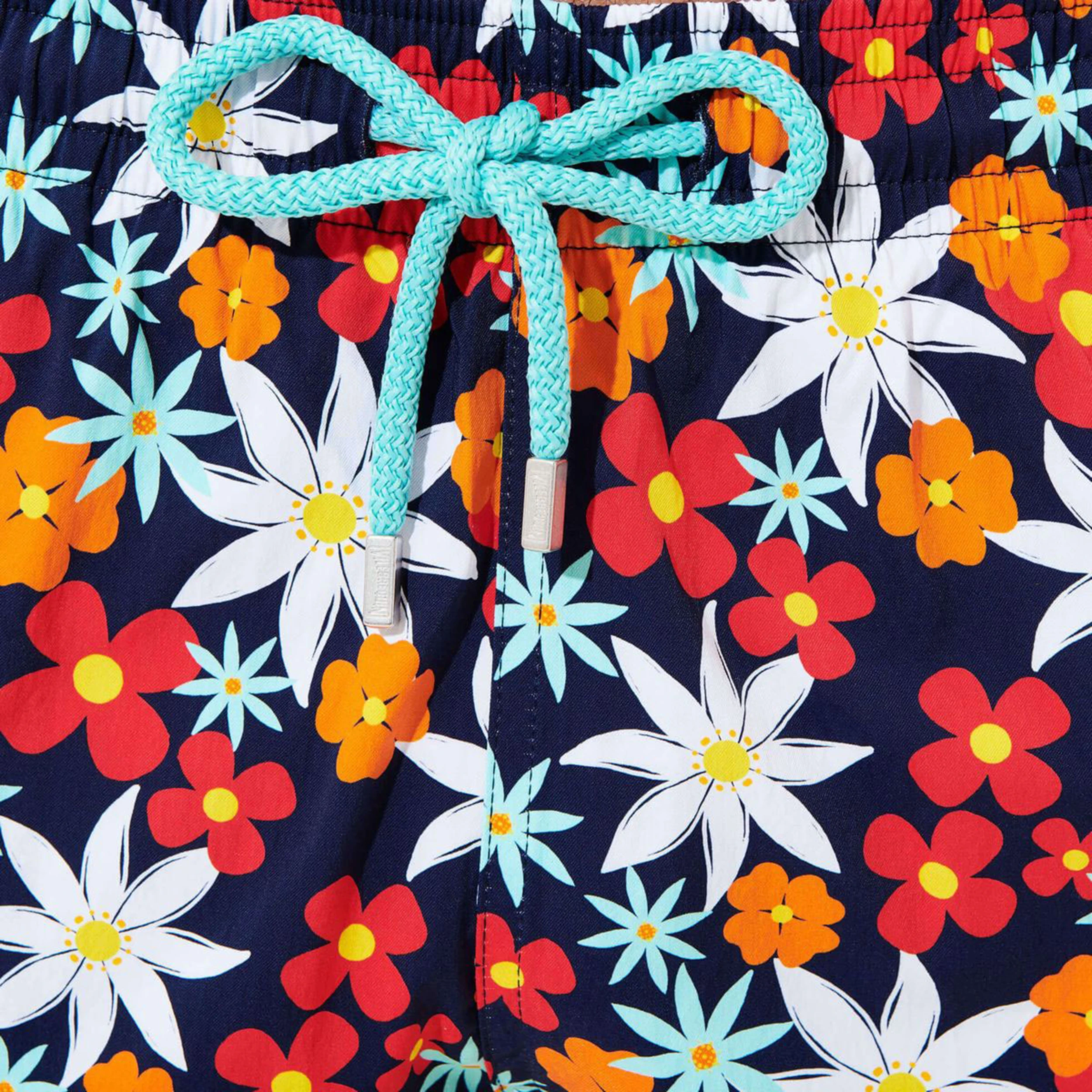 Resim Erkek 1877 Spring Flowers Moorise Mayo Lacivert MSOU1F77-390 | Vilebrequin