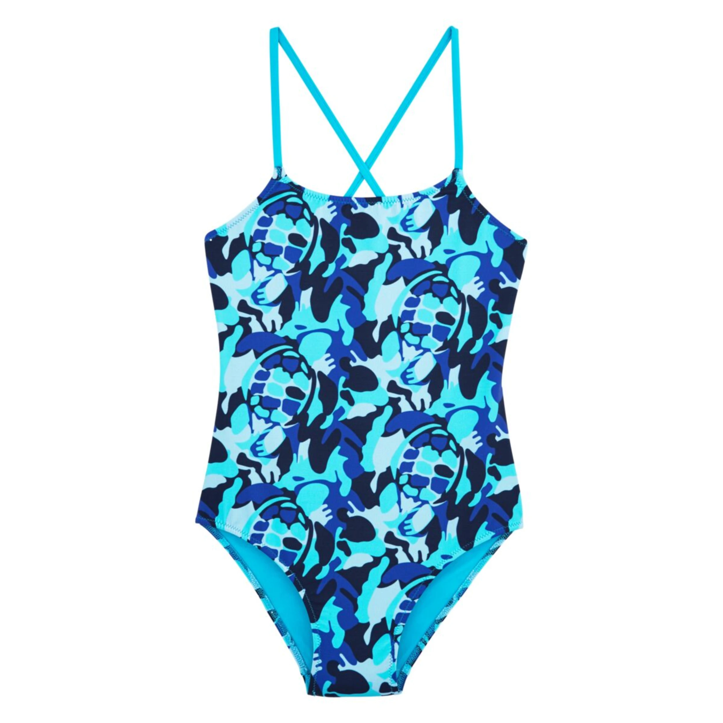 Resim Kız Çocuk Gim Mayo Mavi GIM8F06E-301 | Vilebrequin