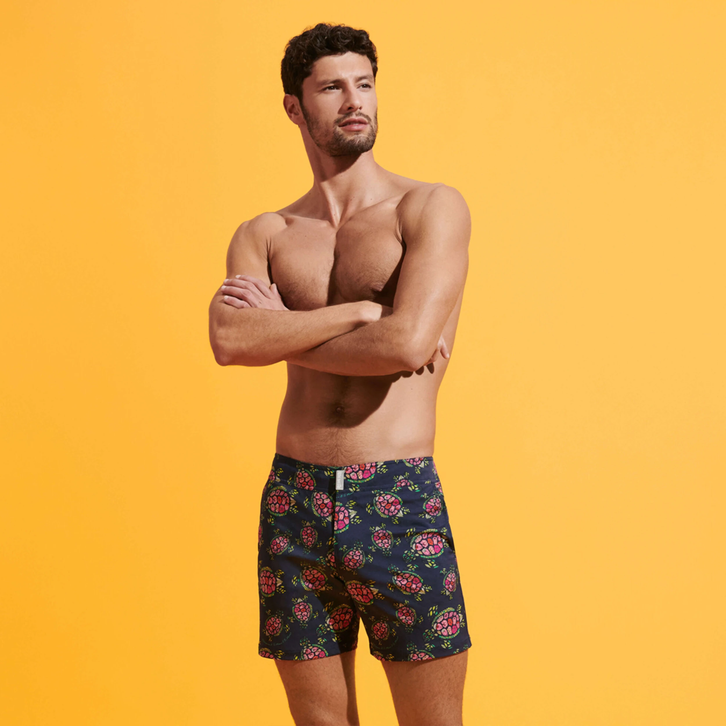 Resim Erkek Merise Provencal Turtles Mayo Lacivert MSEU3F22-390 | Vilebrequin