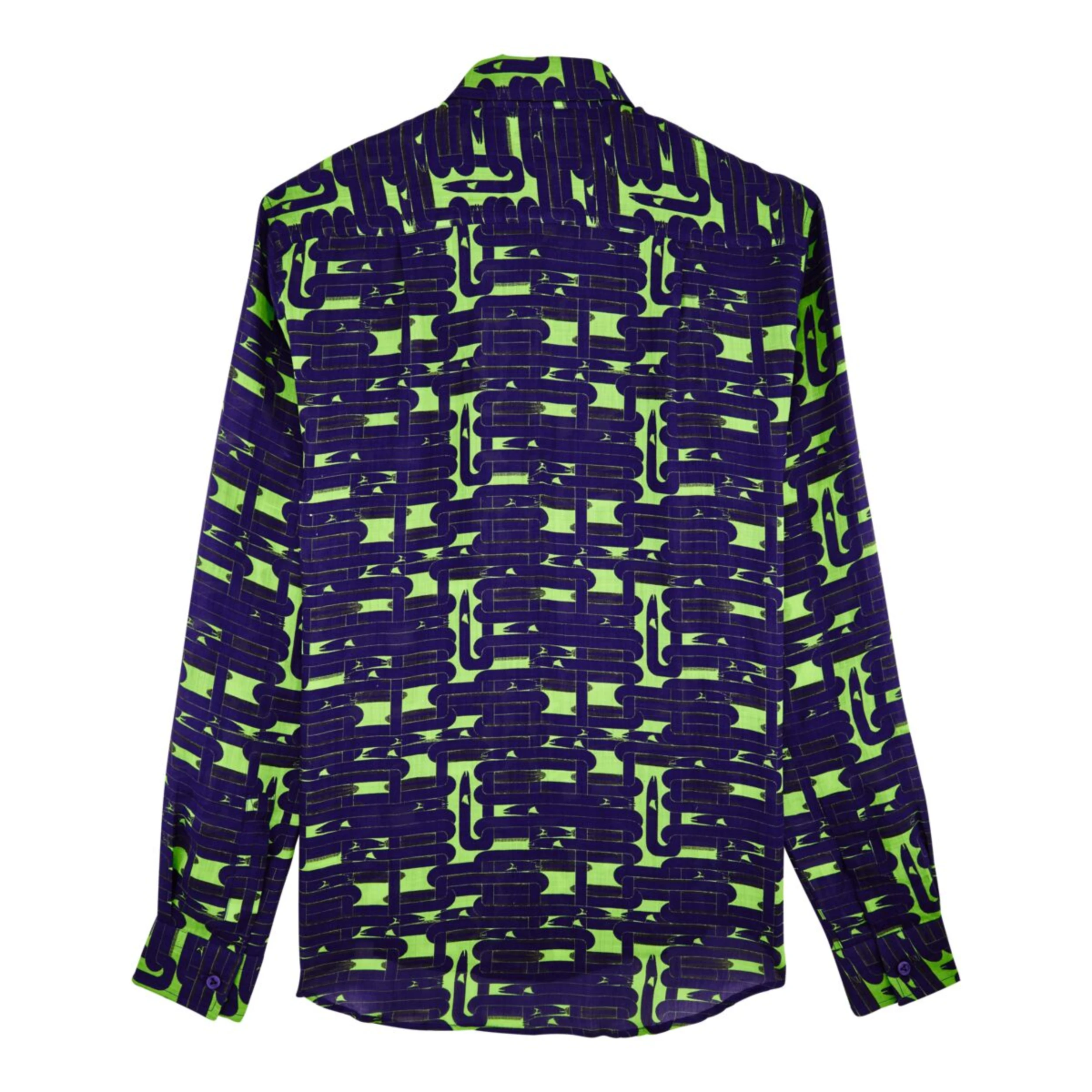 Resim Unisex Caracal Gömlek Yeşil CCA8607H-457 | Vilebrequin