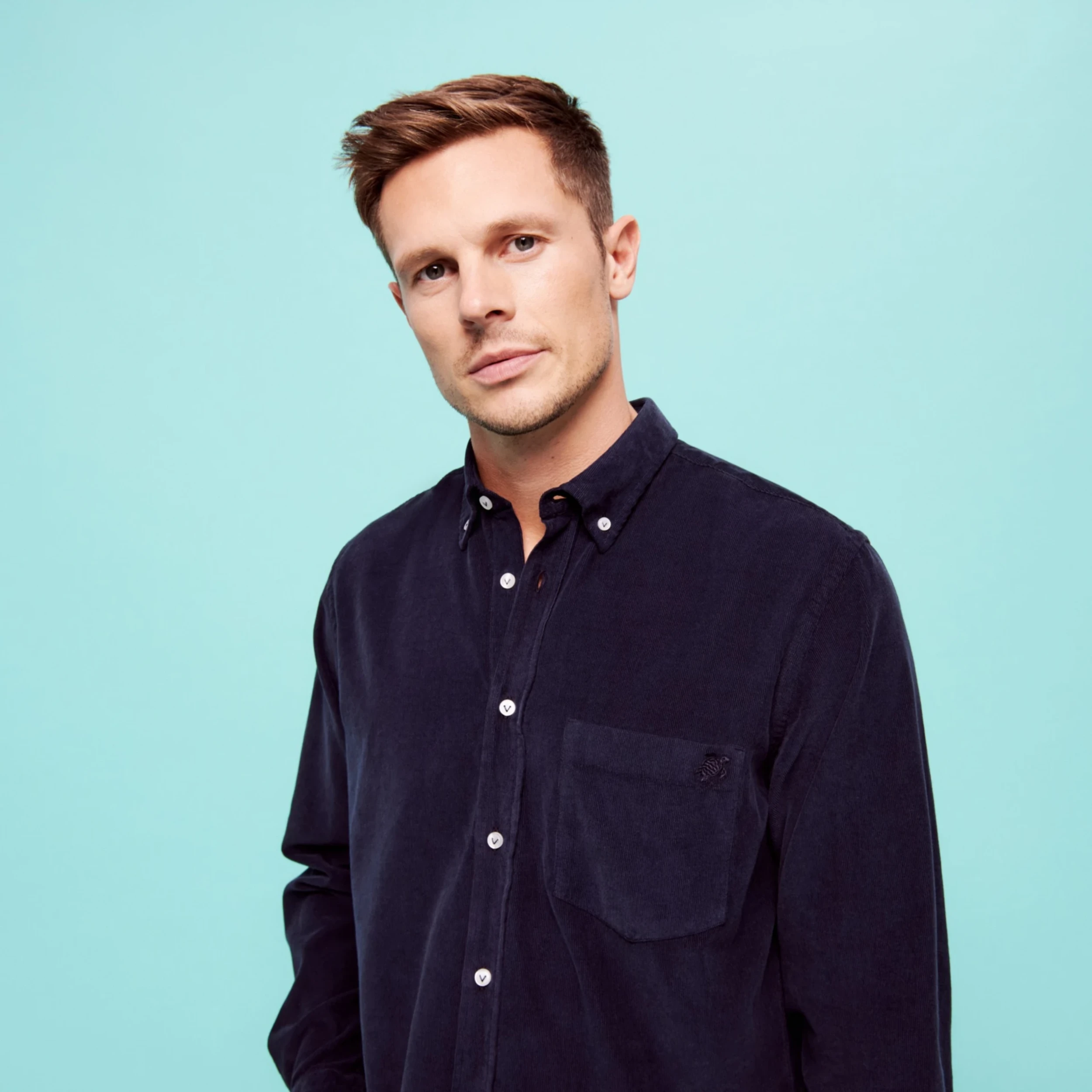 Resim Erkek Caneiret Gömlek Lacivert CNRC2V17-390 | Vilebrequin