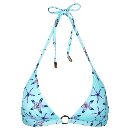 Resim Kadın Flechett Bikini Üstü Mavi