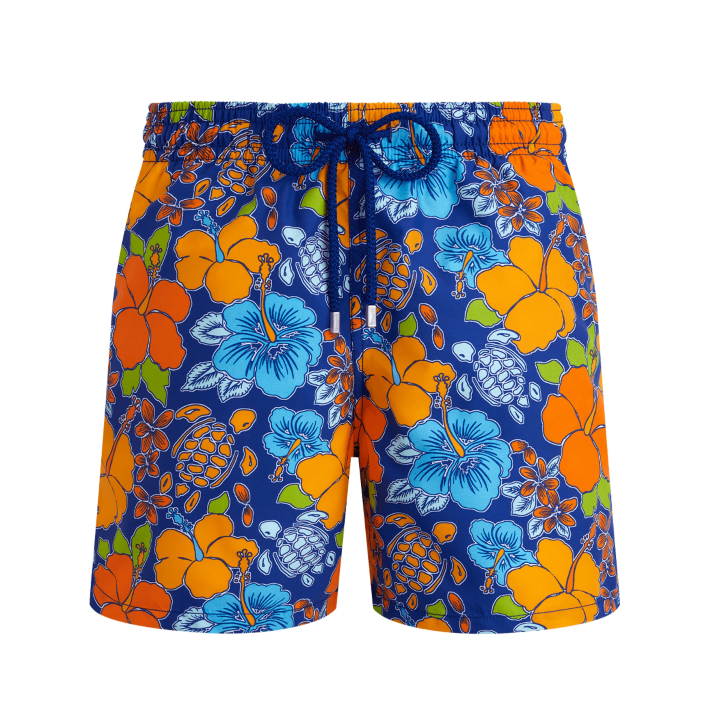 Resim Erkek Tropical Turtle Moon Mayo Mavi MONCB113-613 | Vilebrequin