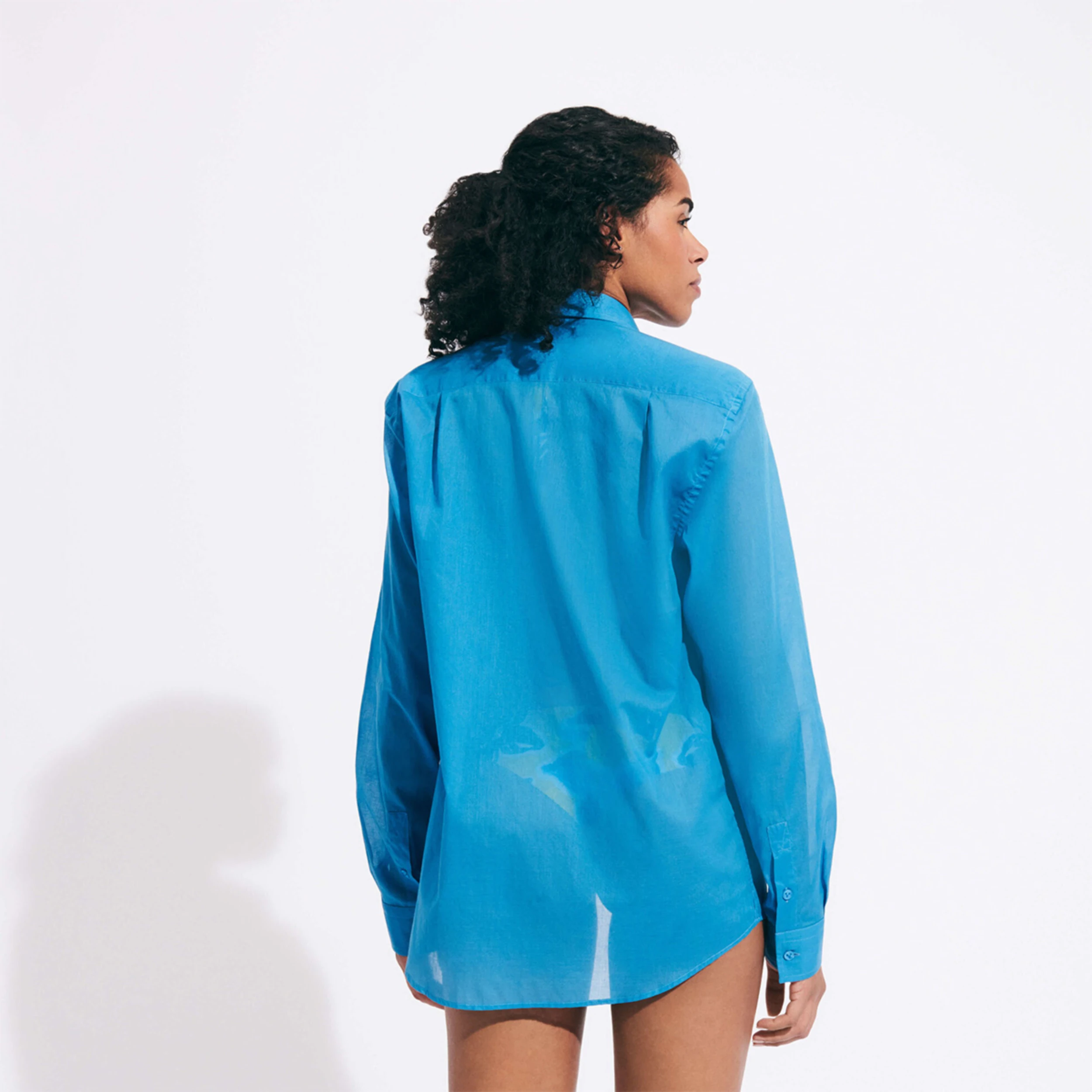 Resim Erkek Caracal Gömlek Mavi CCAC3V00-366 | Vilebrequin