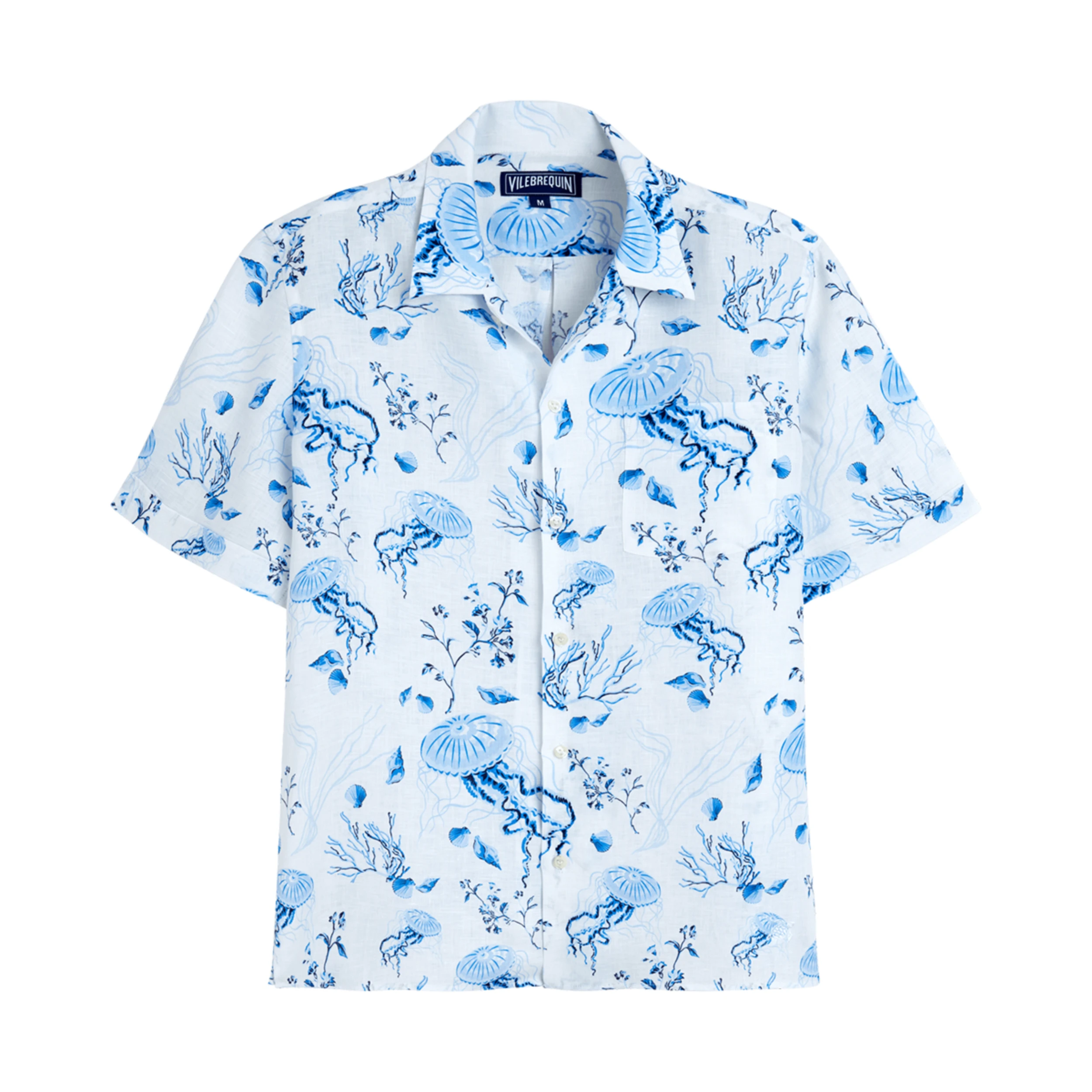 Resim Erkek Medusa and Shells Charli Gömlek Beyaz HARCU226-010 | Vilebrequin