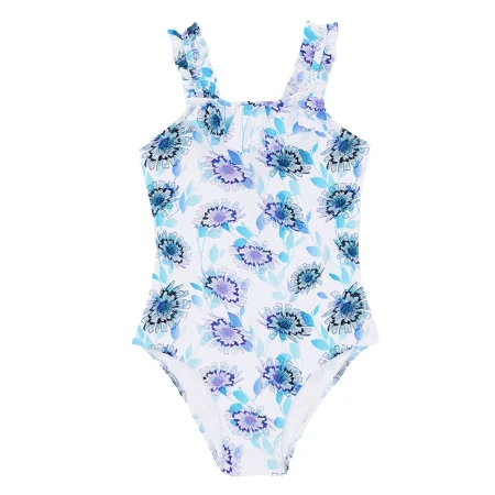 Resim Kız Çocuk Flash Flowers Giny Mayo Mavi