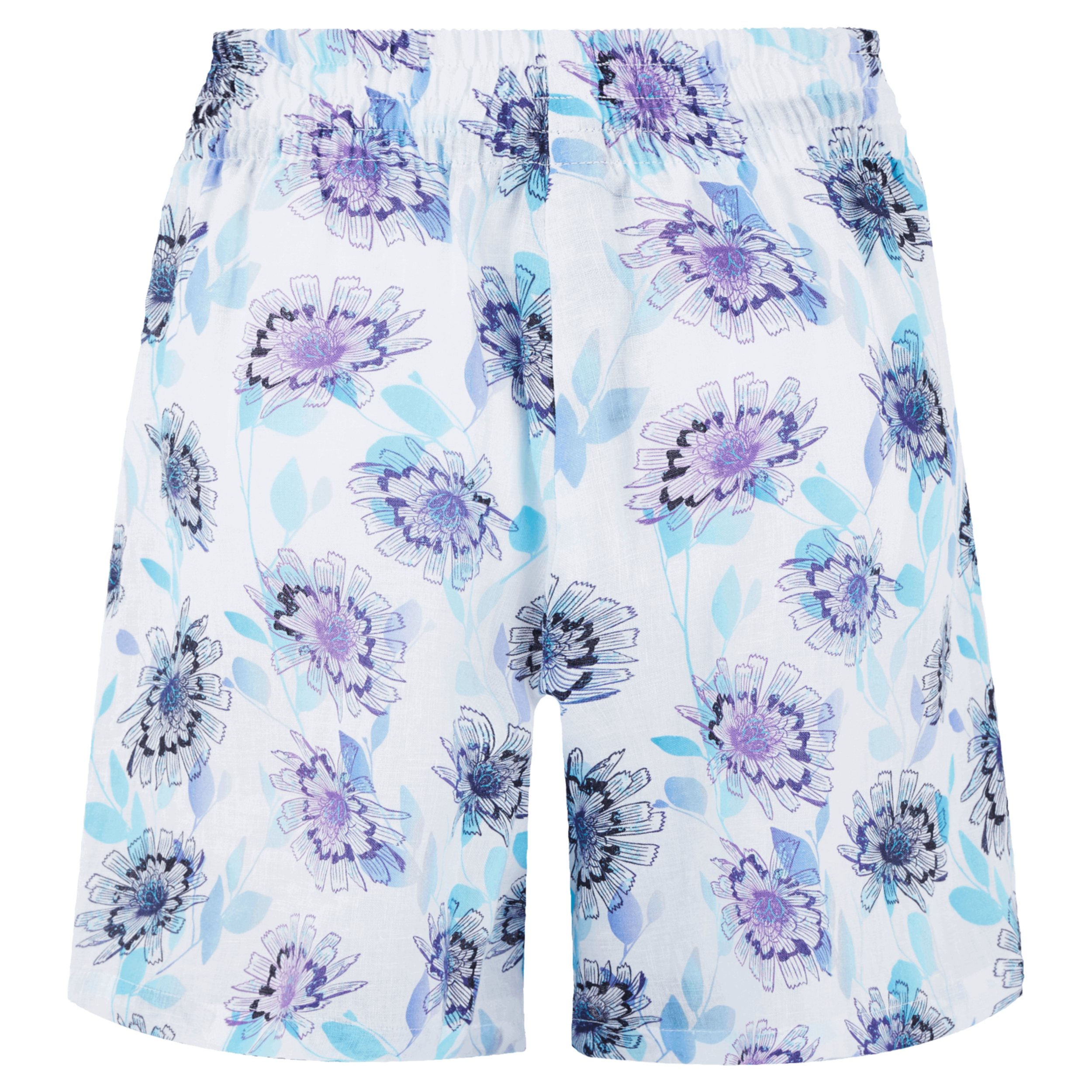 Resim Kadın Flash Flowers Lourdes Bermuda Mavi LRSC3U28-354 | Vilebrequin