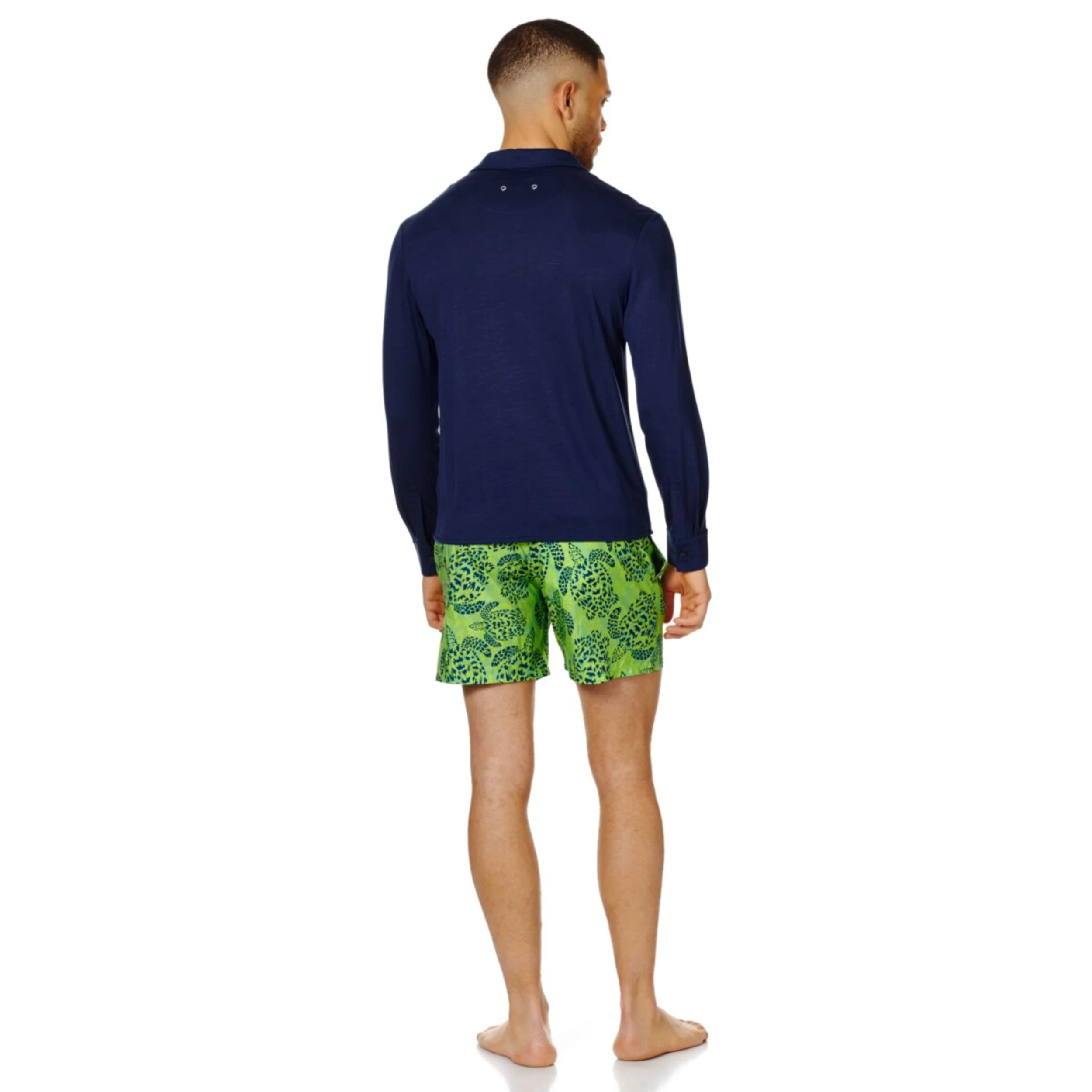 Resim Erkek Calandre Gömlek Lacivert CLDH9R02-390 | Vilebrequin