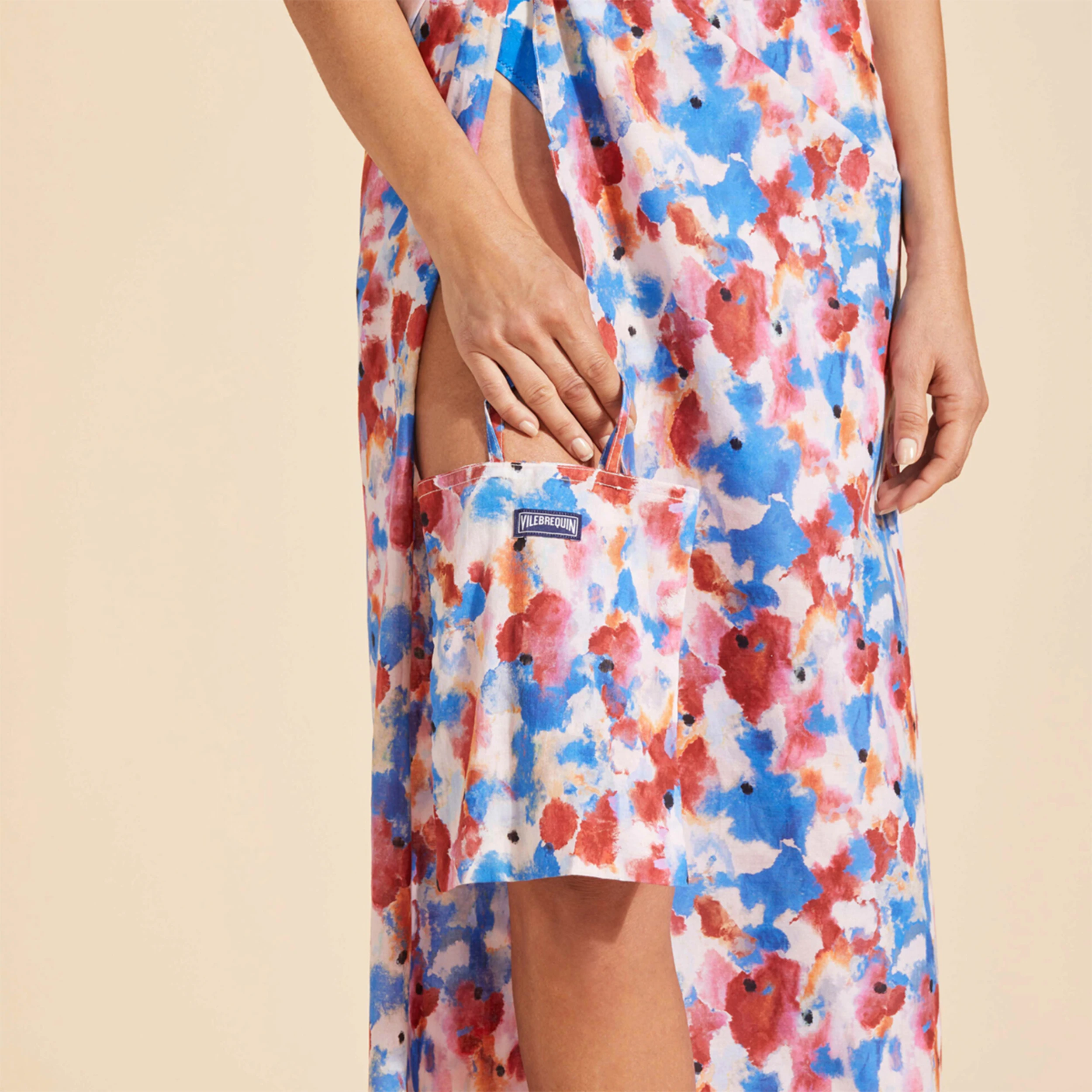 Resim Kadın Tahiti Flowers Pareo Mavi PARA3459-602 | Vilebrequin