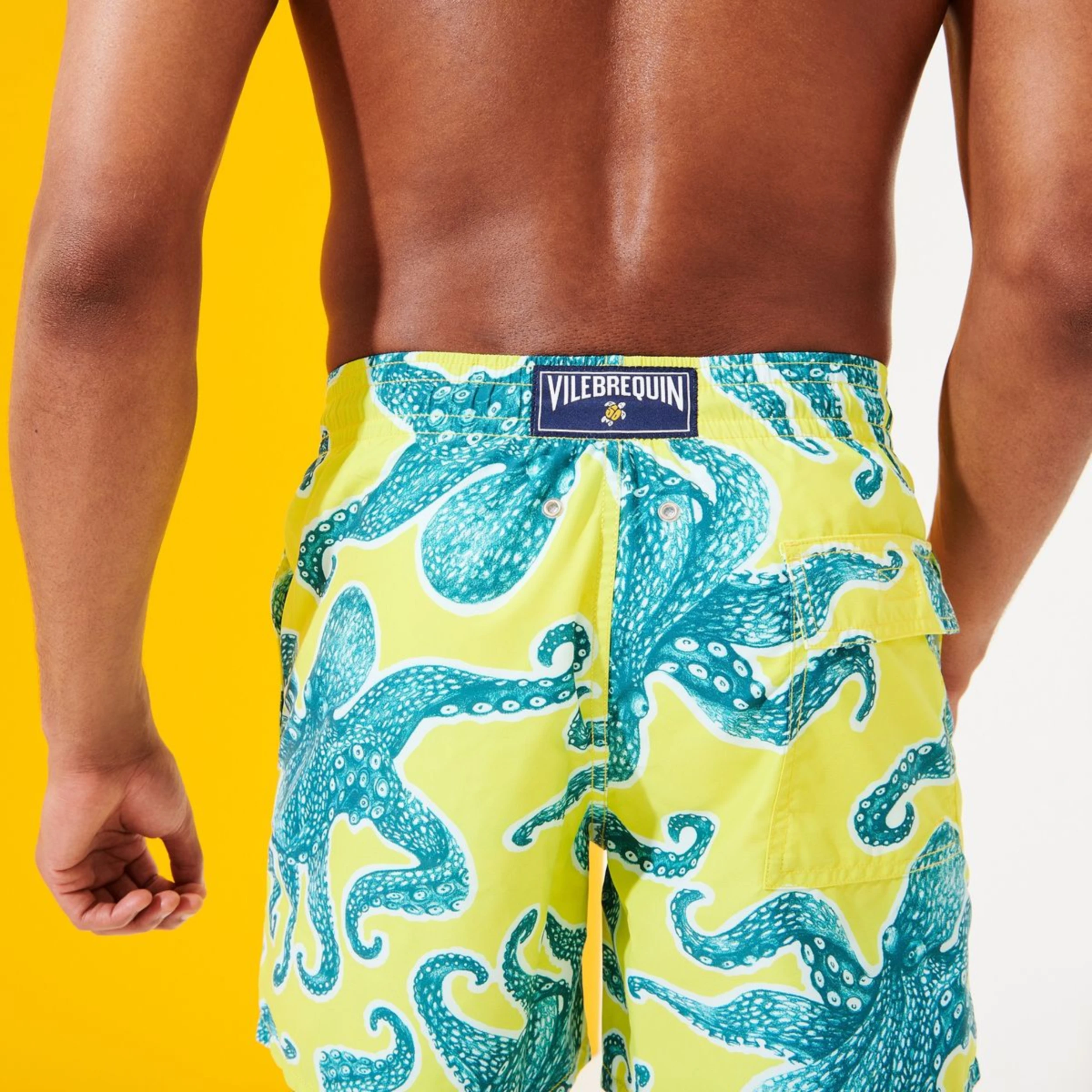 Resim Erkek 2014 Poulpes Moorea Mayo Sarı MOOH1B14-105 | Vilebrequin