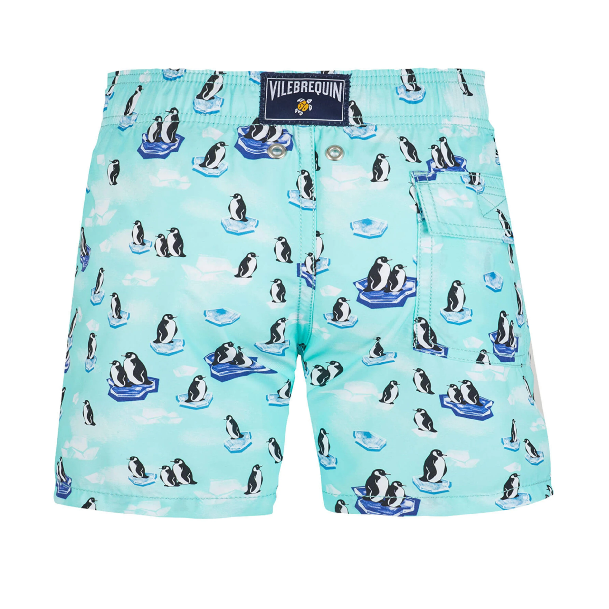Resim Erkek Çocuk 1995 Penguins On The Rocks Jim Mayo Mavi JIMH1B95-333 | Vilebrequin