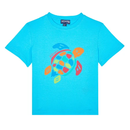Resim Erkek Çocuk Tangon Tişört Mavi