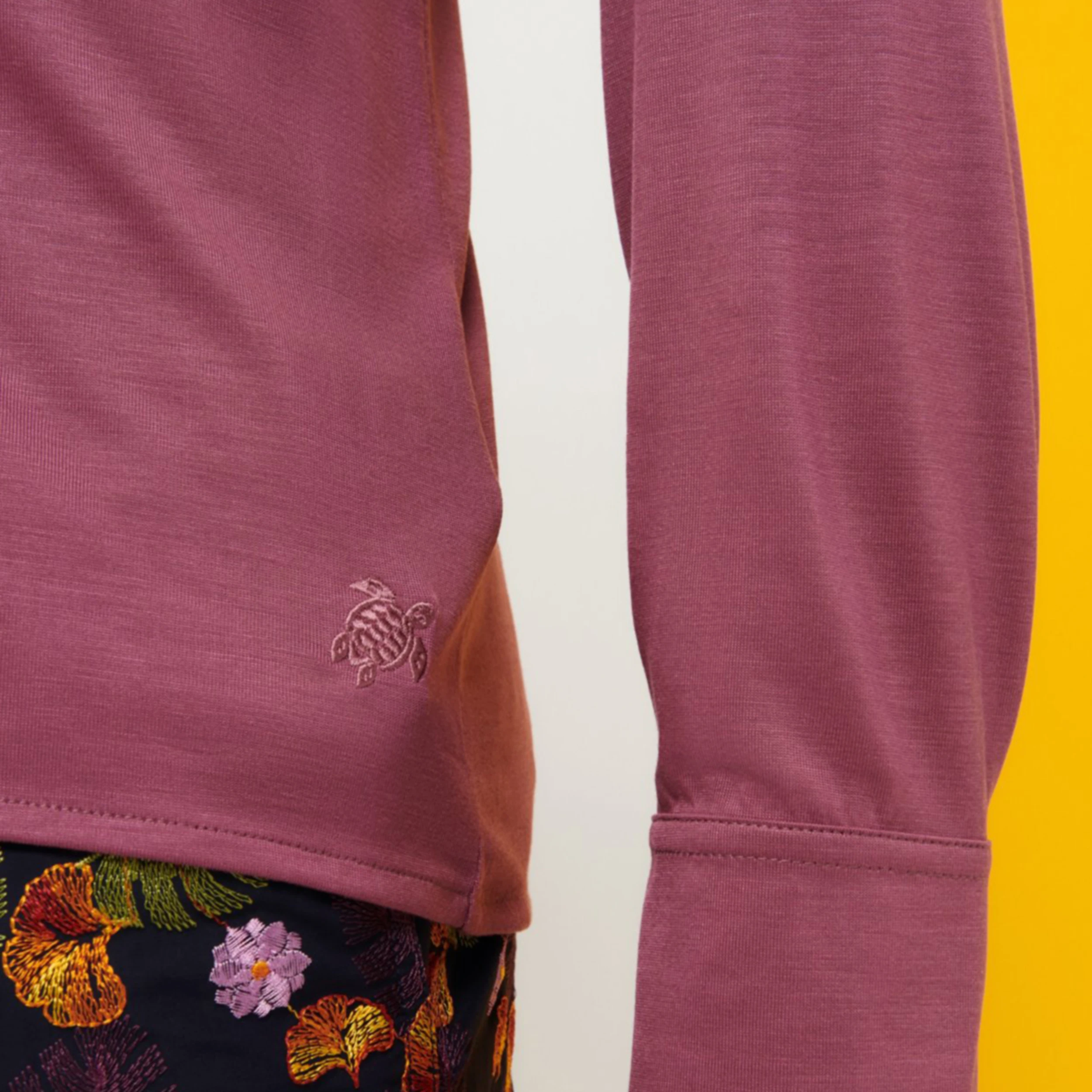 Resim Erkek Calandre Gömlek Mor CLDH9R02-821 | Vilebrequin