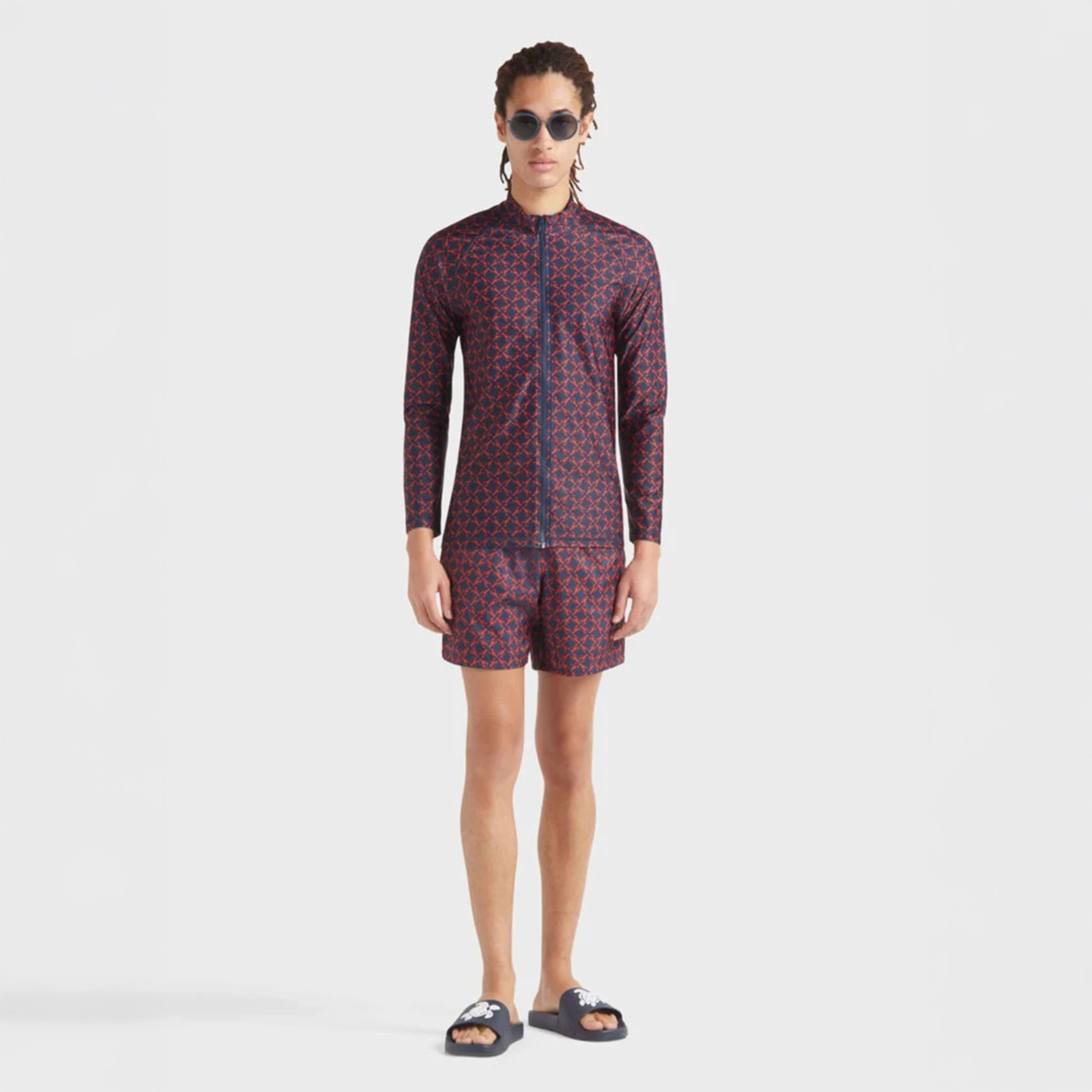 Resim Erkek Homard Pixel Mahina Mayo Lacivert MAHCJ317-390 | Vilebrequin