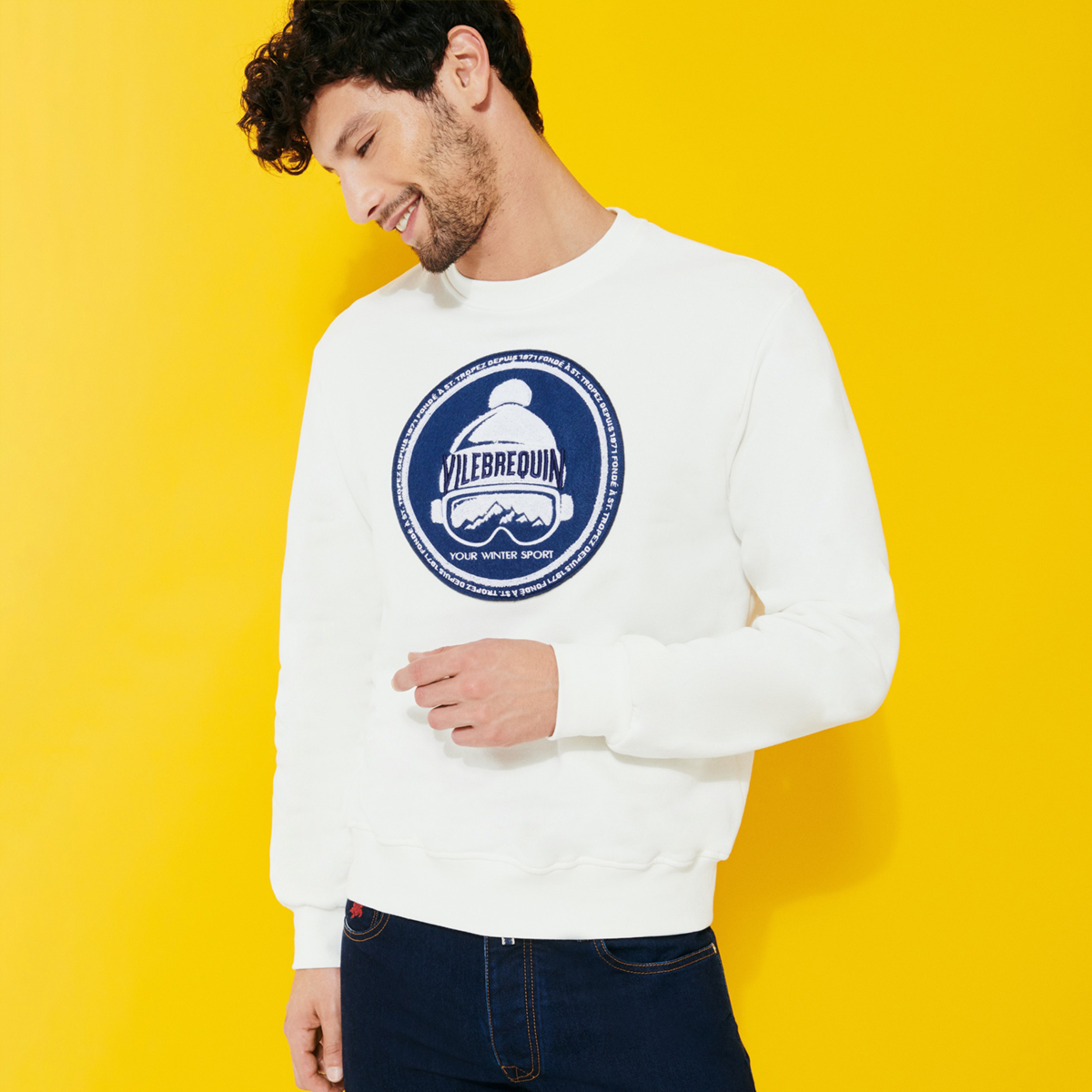 Resim Erkek Bornand Sweatshirt BNDC3P44-003 | Vilebrequin