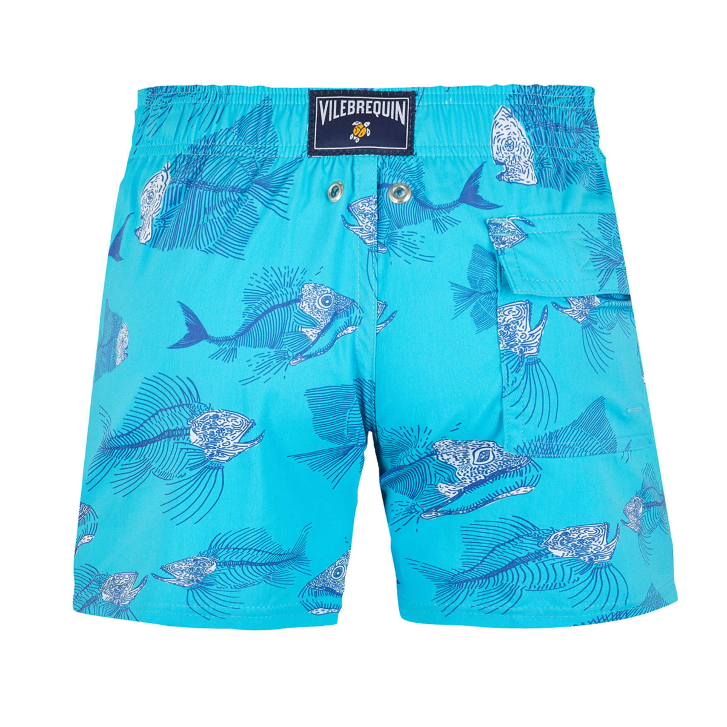 Resim Erkek Çocuk 2018 Prehistoric Fish Jirise Mayo Mavi JIIH1F18-301 | Vilebrequin