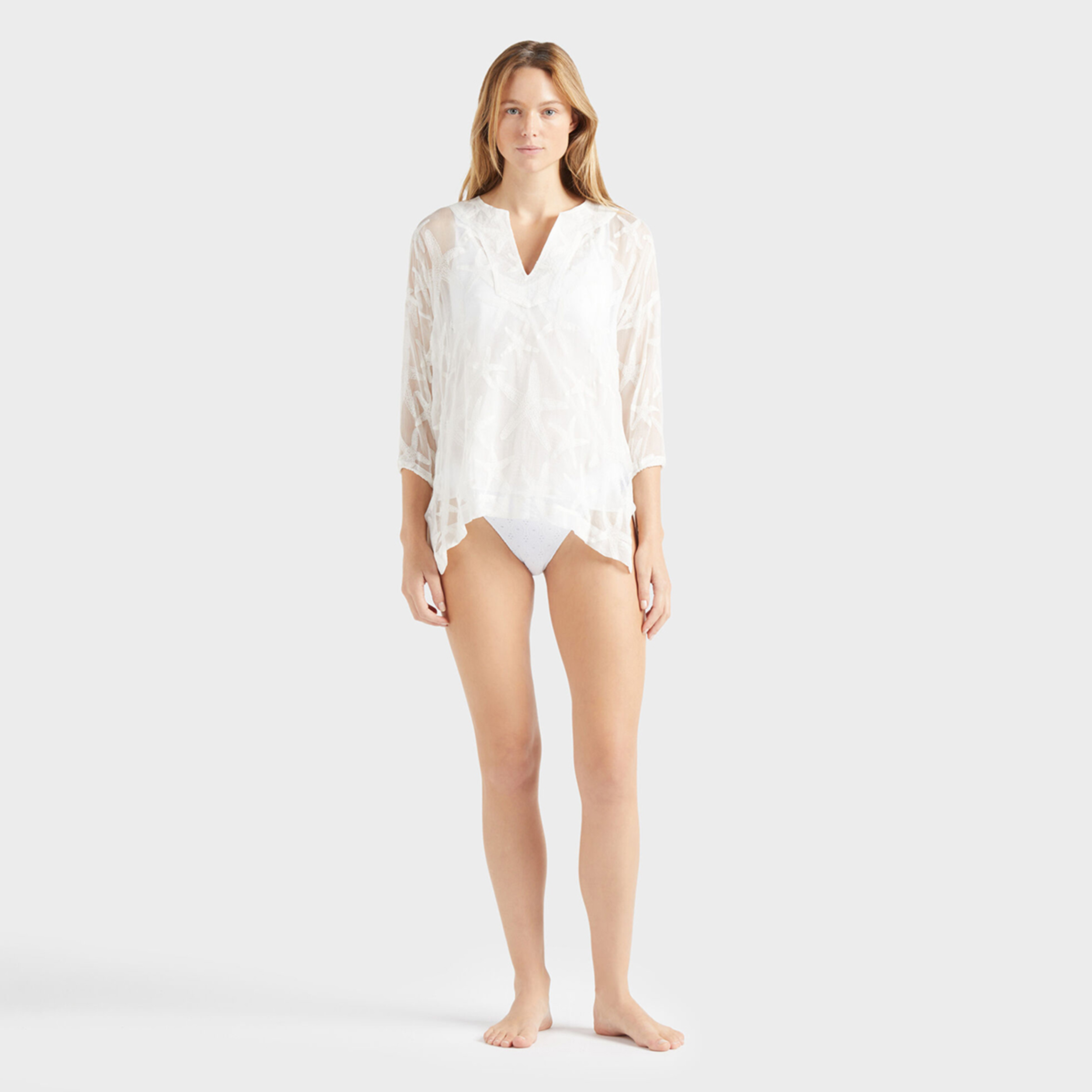 Resim Kadın İpek Starfish Lorna Elbise ORNCW502-003 | Vilebrequin