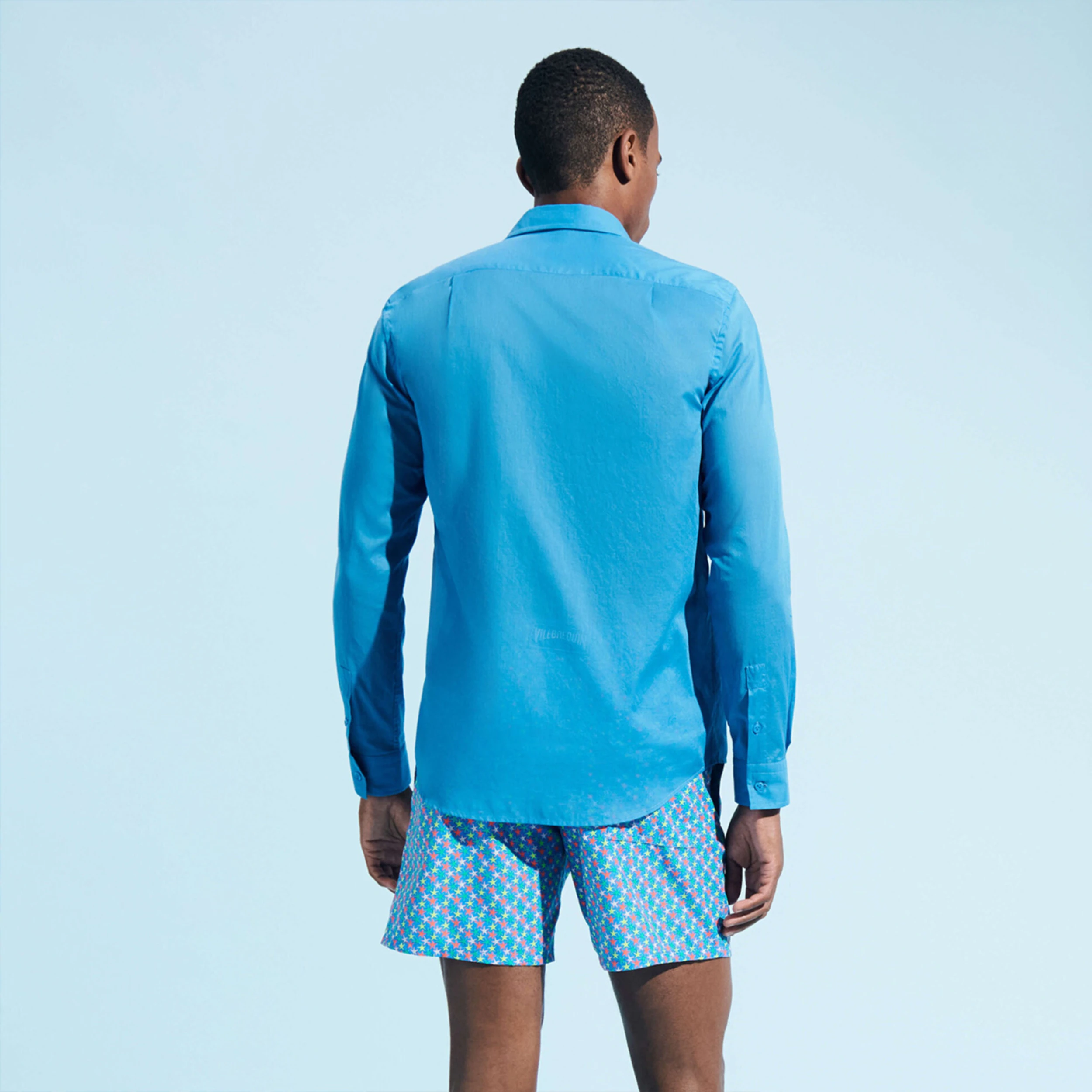 Resim Erkek Caracal Gömlek Mavi CCAC3V00-366 | Vilebrequin