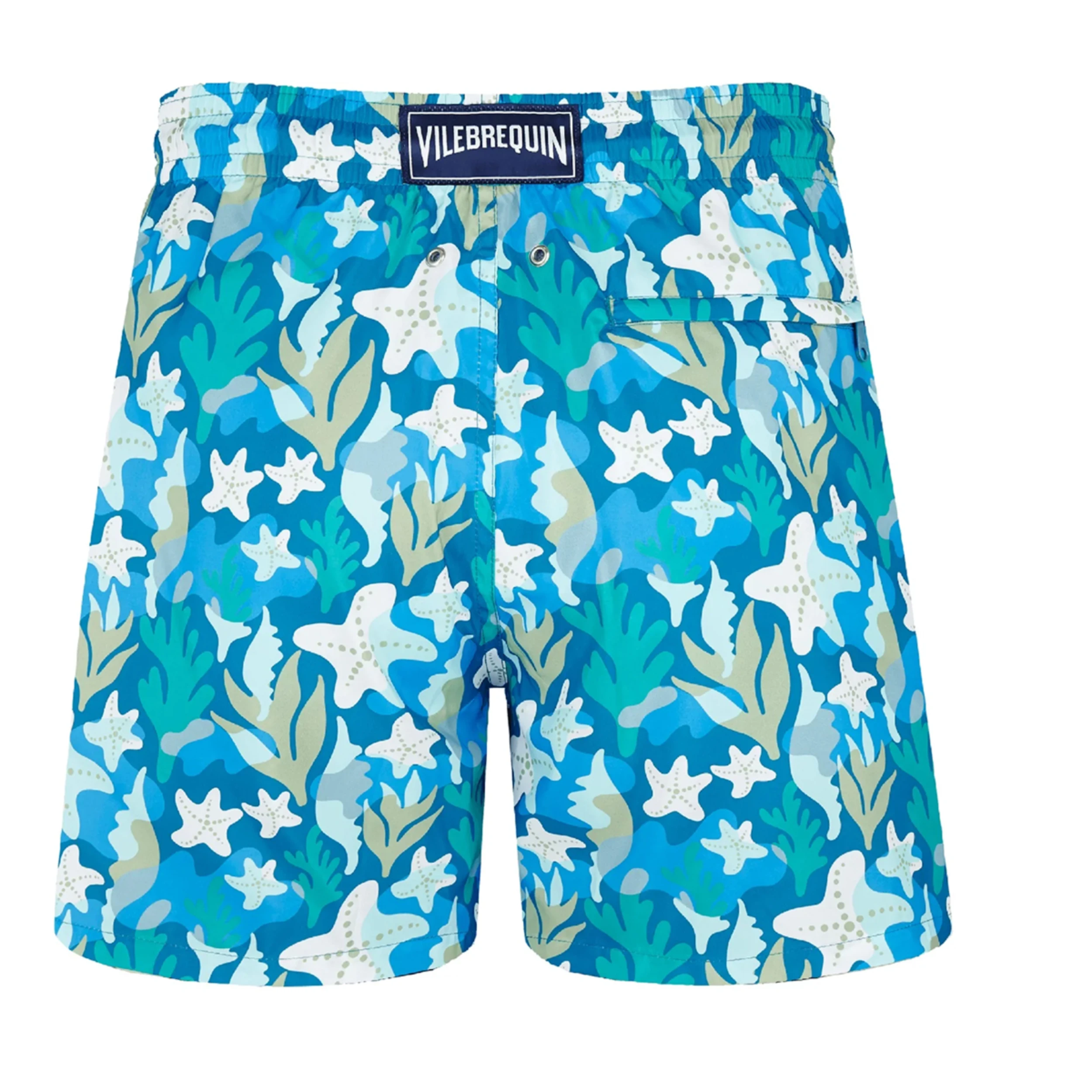 Resim Erkek Mahina Camo Seaweed Mayo Mavi MAHC4J04-366 | Vilebrequin