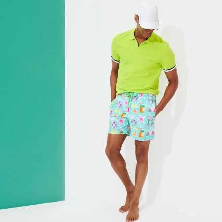 Resim Erkek 1982 Jeux De Plage Moorea Mayo Mavi