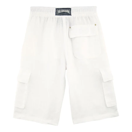 Resim Erkek Çocuk Baiki Bermuda Beyaz