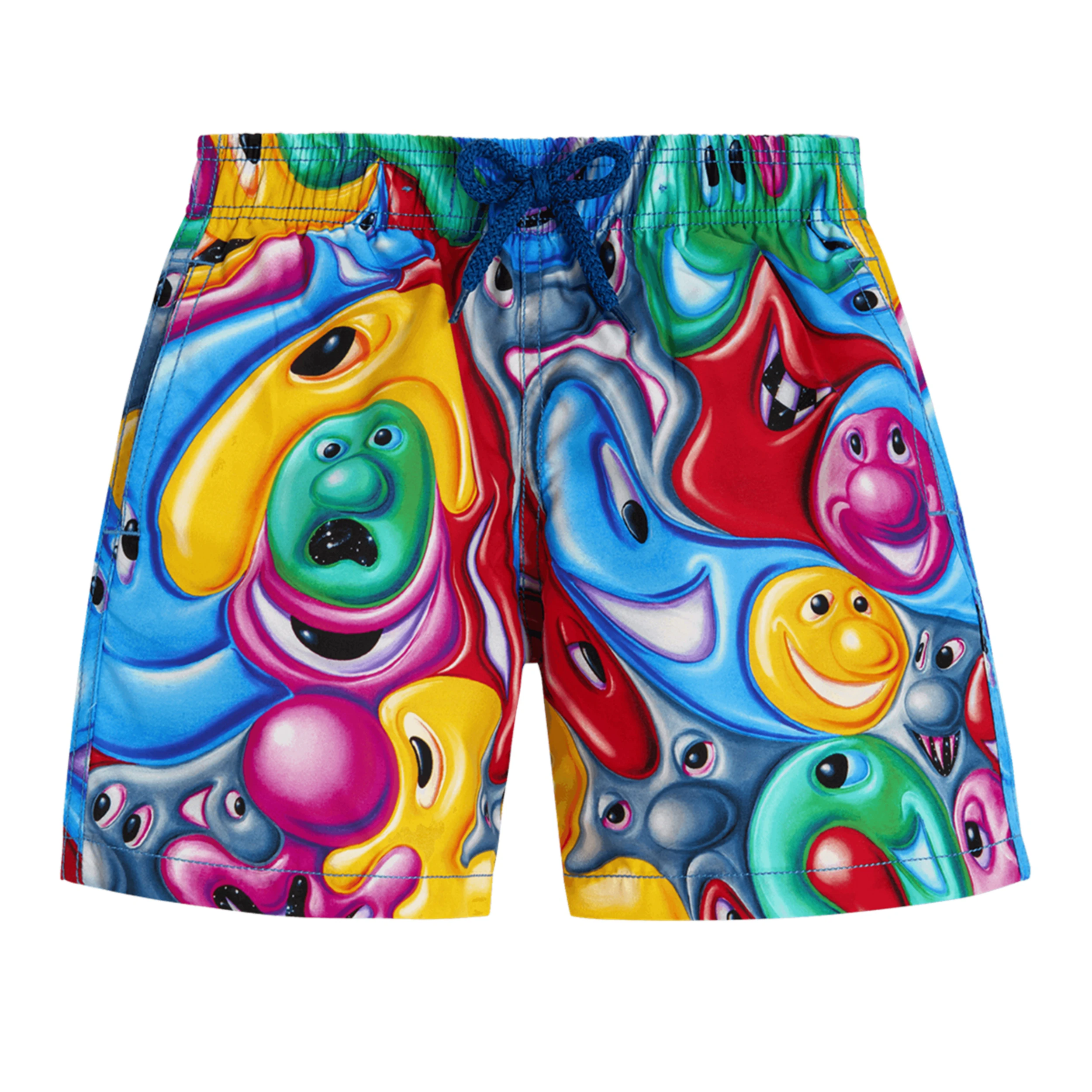 Resim Erkek Çocuk Faces In Places - Vilebrequin x Kenny Scharf Jim Mayo Çok Renkli JIMH2B61-987 | Vilebrequin