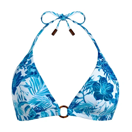Resim Kadın Tahiti Flowers Flechett Bikini Üstü