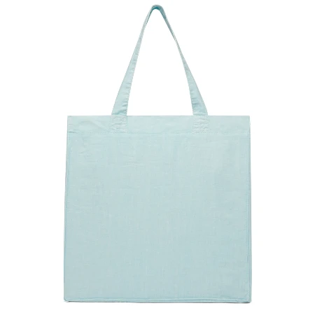 Resim Unisex Keten Babel Çanta Mavi