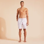 Resim Erkek Baie Keten Bermuda Mor