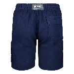 Resim Erkek Baoon Keten Bermuda Lacivert