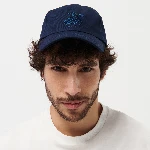 Resim Unisex Solid Capsun Şapka Lacivert