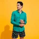 Resim Unisex Caracal Gömlek Yeşil