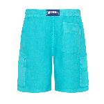 Resim Erkek Baie Keten Bermuda Yeşil