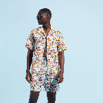 Resim Erkek Fishes Family Okohina Mayo Beyaz