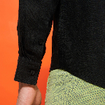 Resim Erkek Caroubis Keten Gömlek Siyah