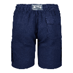 Resim Erkek Baie Keten Bermuda Lacivert